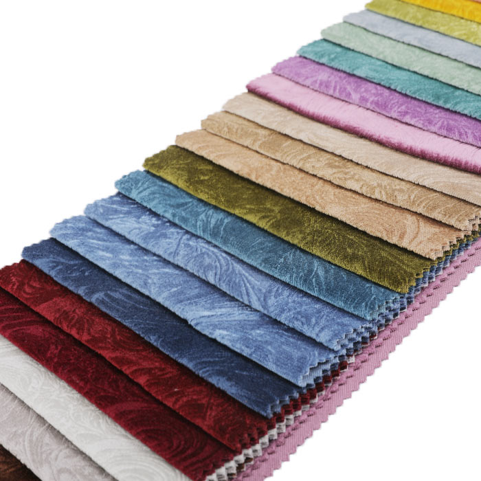 Knitting sofa fabric emboss , emboss velvet for sofa , good quality velvet fabric