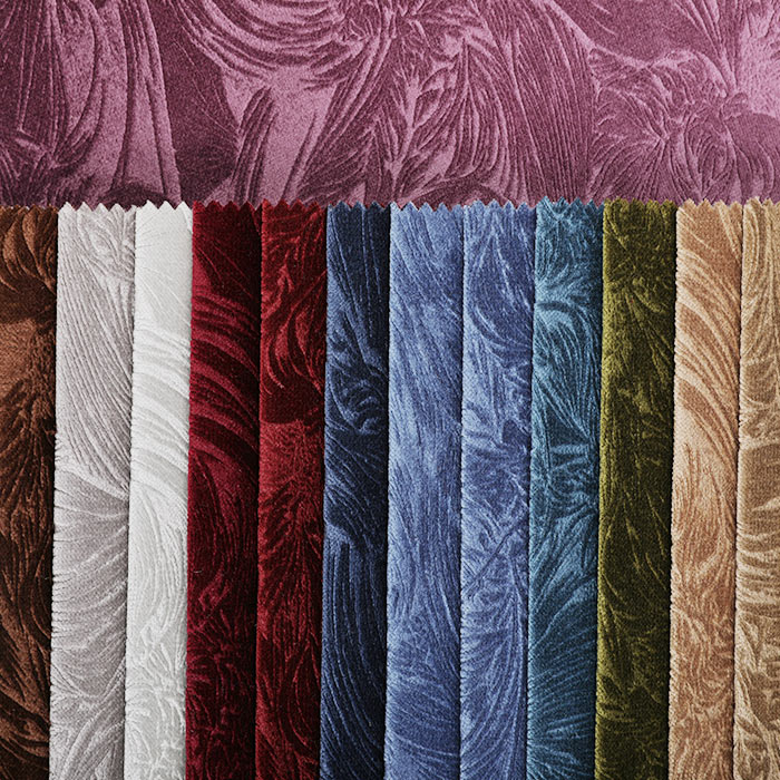 Knitting sofa fabric emboss , emboss velvet for sofa , good quality velvet fabric