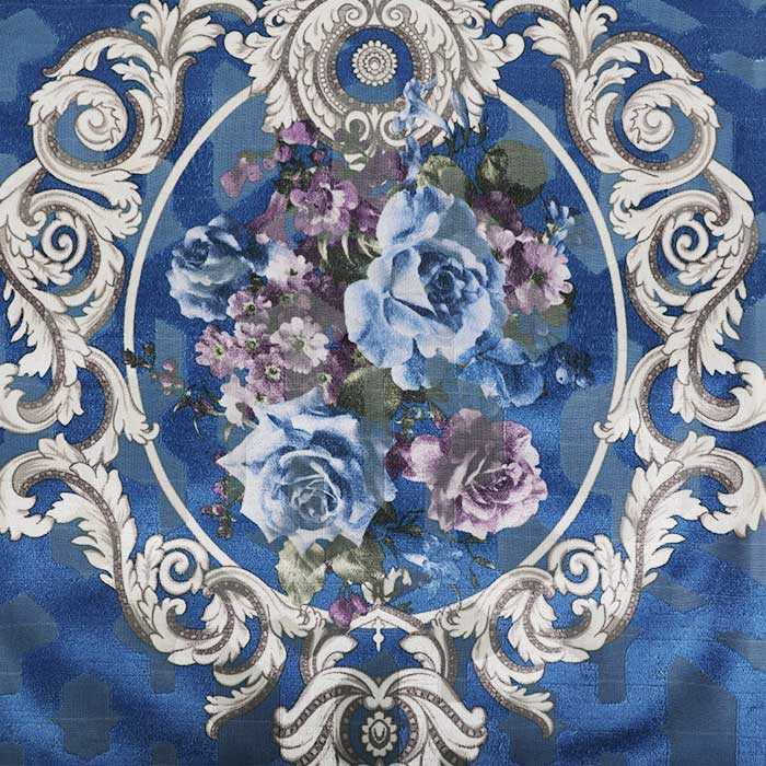 Jacquard flower printed fabric，100%Polyester print sofa fabric