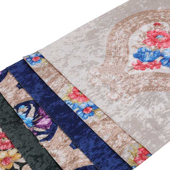Print ice velvet sofa fabric , 100%Polyester print fabric for sofa 