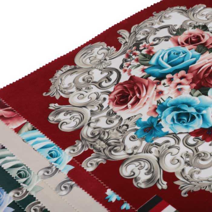 Holland flower sofa fabric , holland velvet material for printing