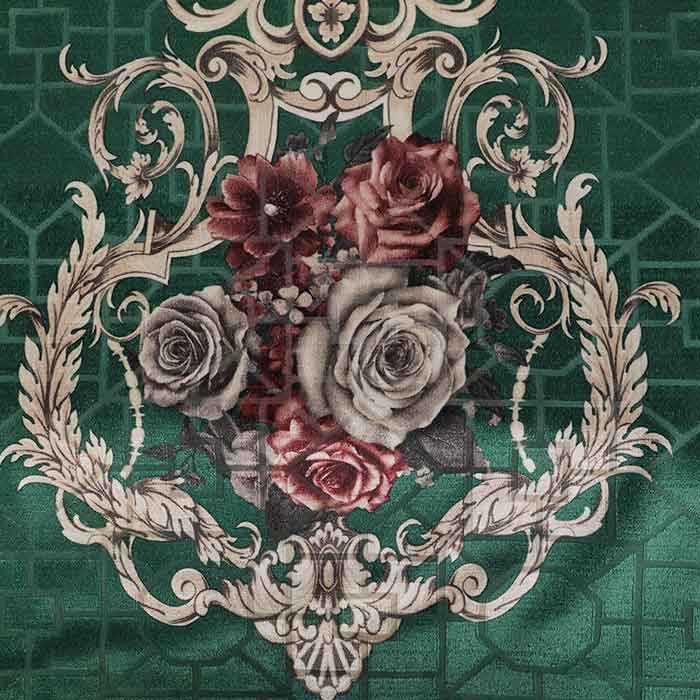 Jacquard fabric printing for sofa , 100%Polyester velvet print