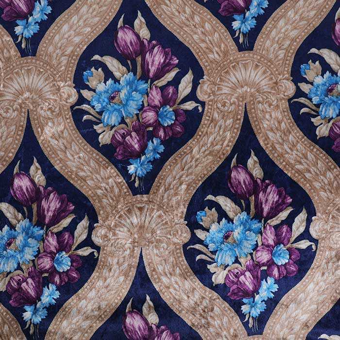 Print ice velvet sofa fabric , 100%Polyester print fabric for sofa 