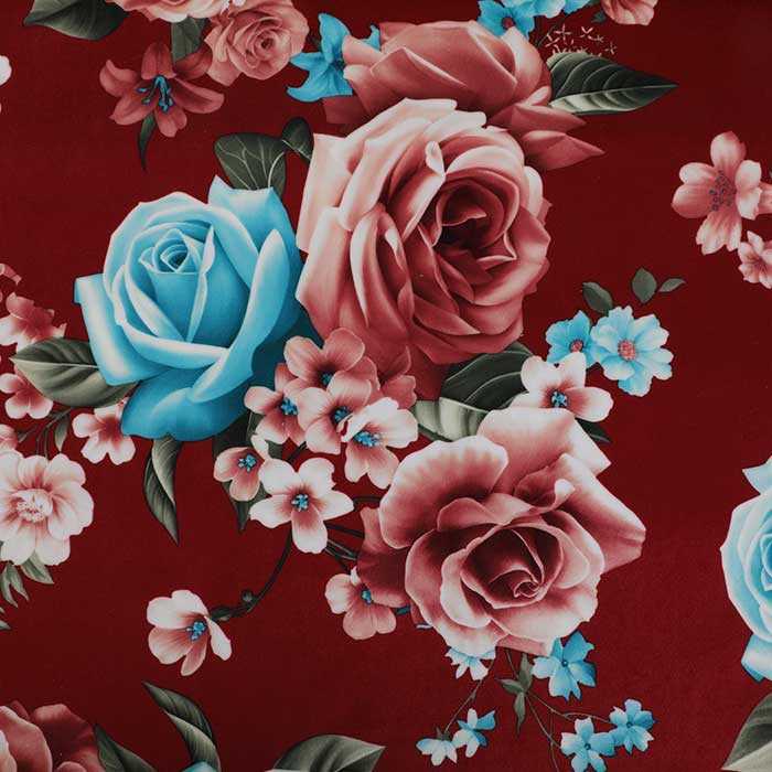 Holland flower sofa fabric , holland velvet material for printing