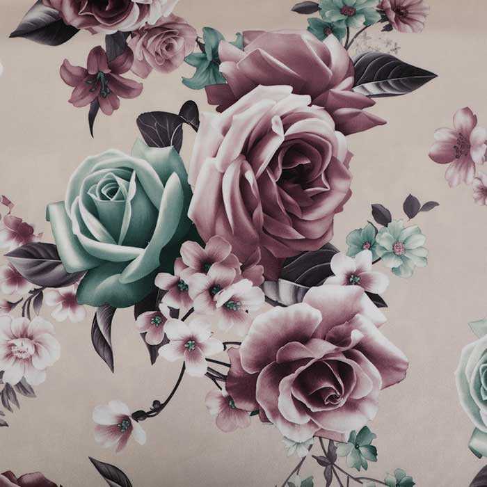 Holland flower sofa fabric , holland velvet material for printing