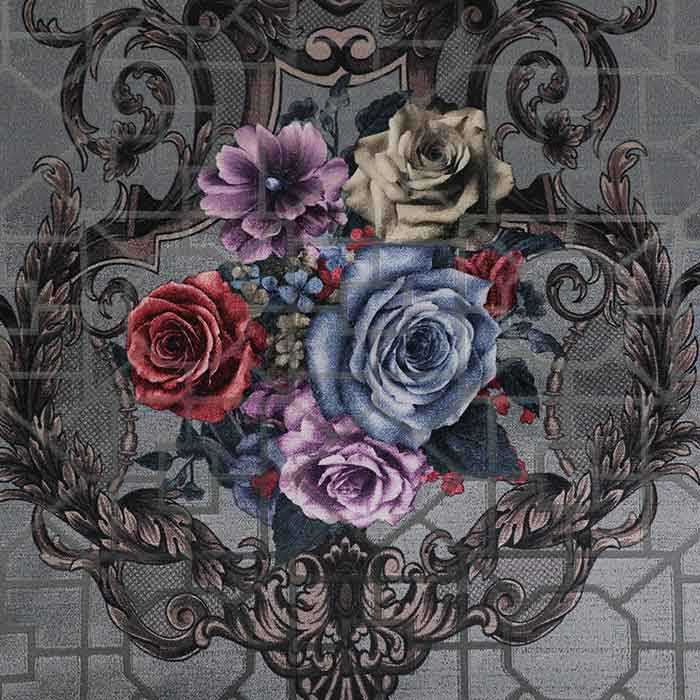 Jacquard fabric printing for sofa , 100%Polyester velvet print