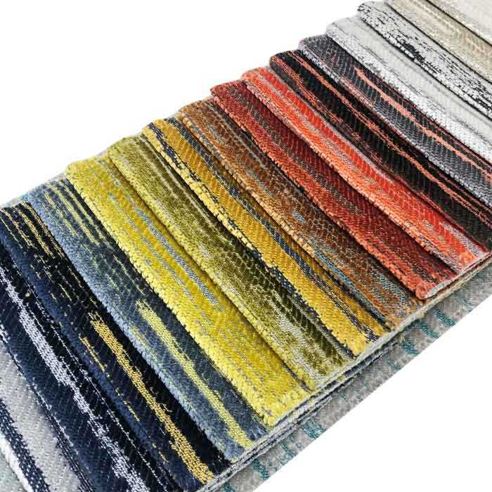 Jacquard strip sofa velvet, high quality upholstery velvet for hometextile