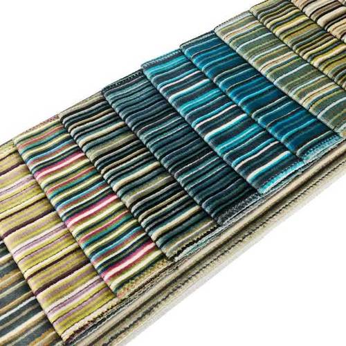 100% Polyester jacquard knitted strip fabric for sofa fabric