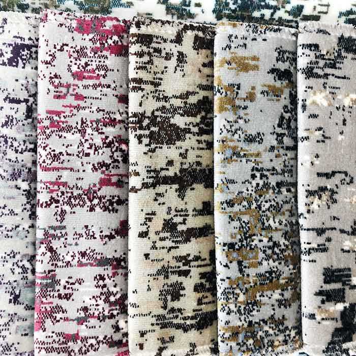 Fashion luxury knitted jacquard sofa fabric for hometextile