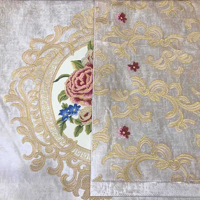 Sofa upholstery fabric embroidery, Morocco style embroidery fabric for hometextile