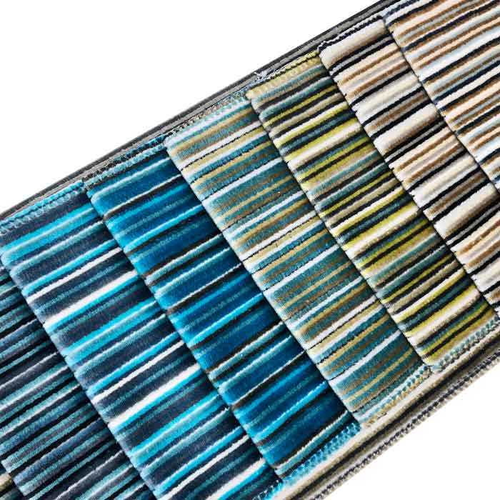 100% Polyester jacquard knitted strip fabric for sofa fabric