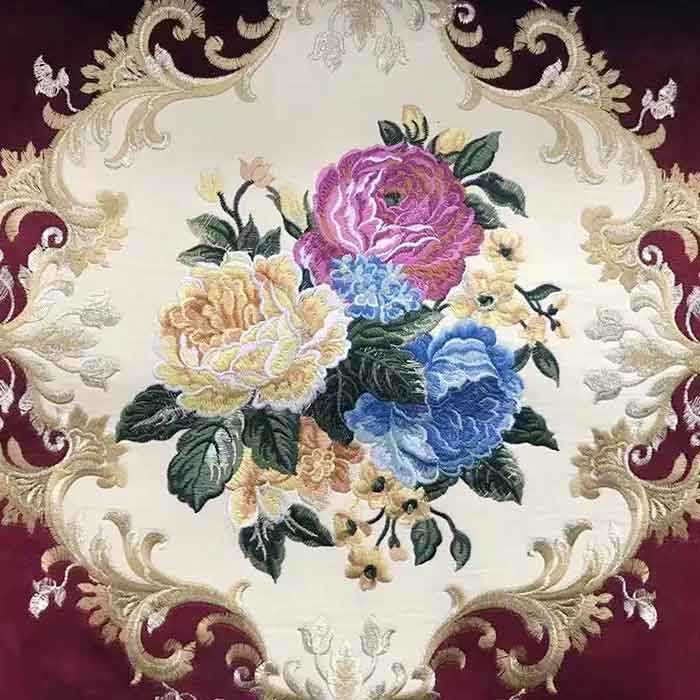Luxury embroidery fabric , Morocco luxury embroidery fabric for hometextile
