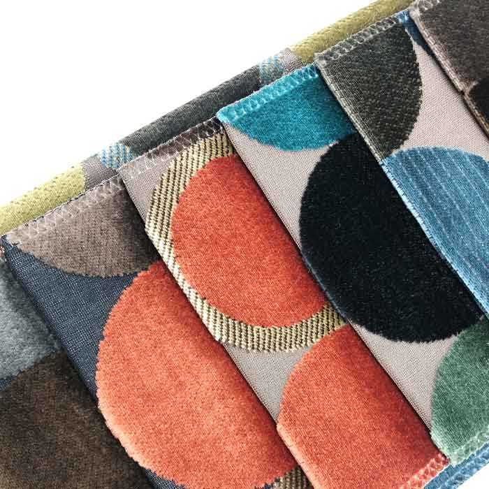 Luxury European modern fabric sofa, jacquard knitted cloth fabric for hometextile