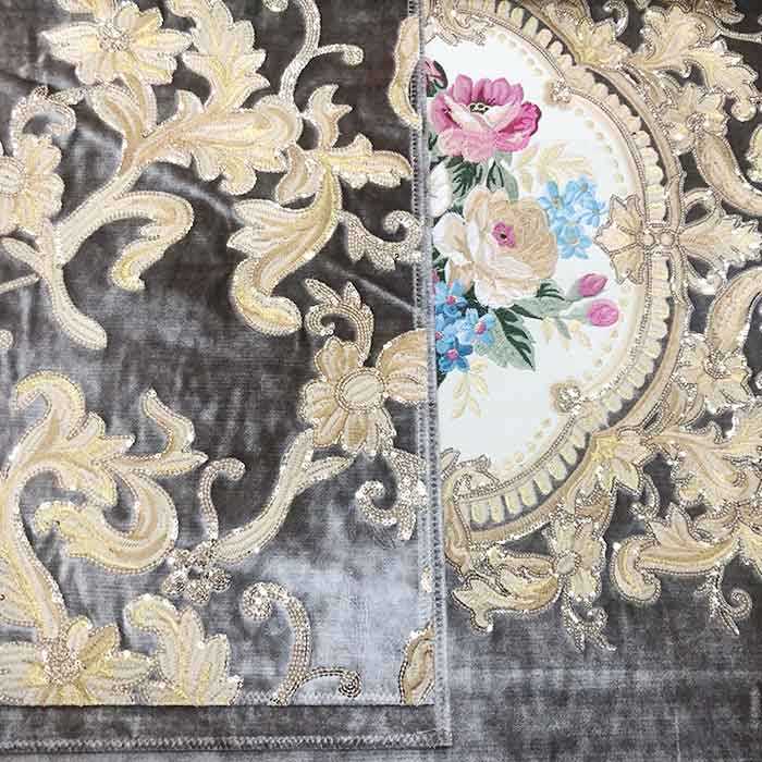 Embroidery upholstery fabric, 3D embroidery fabric for Morocco sofa fabric