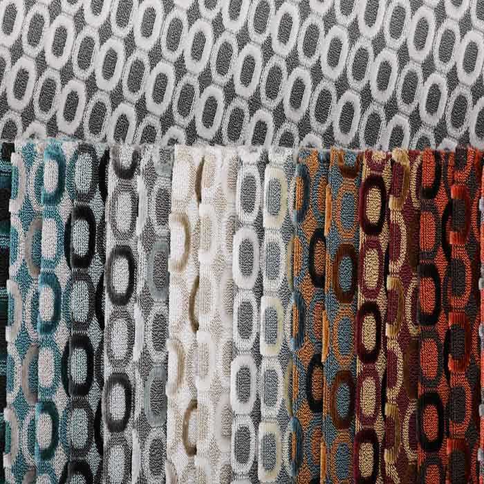 Stretch jacquard knitting fabric, luxury velvet sofa fabric