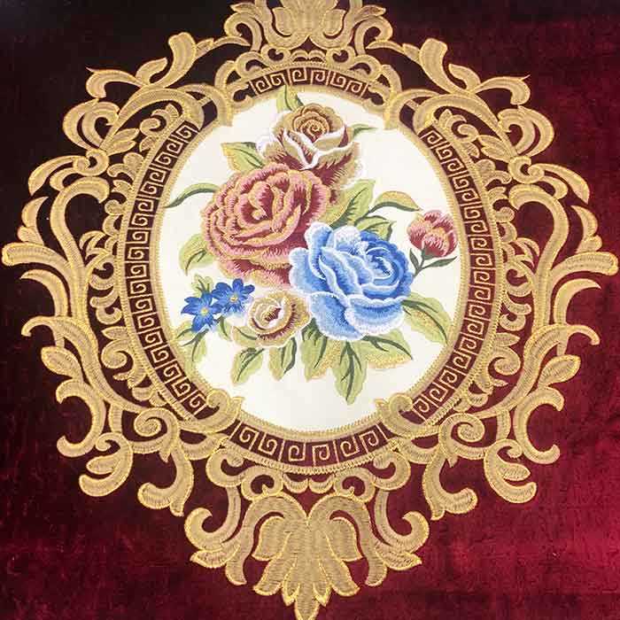 Sofa upholstery fabric embroidery, Morocco style embroidery fabric for hometextile