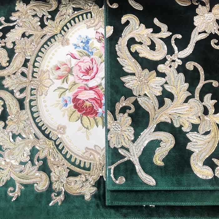 Embroidery upholstery fabric, 3D embroidery fabric for Morocco sofa fabric