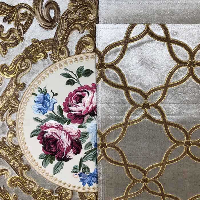 Morocco embroidery fabric, high quality embroidery fabric for hometextile