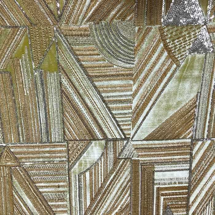 Sequins fabric embroidery for sofa furniture in Morocco market