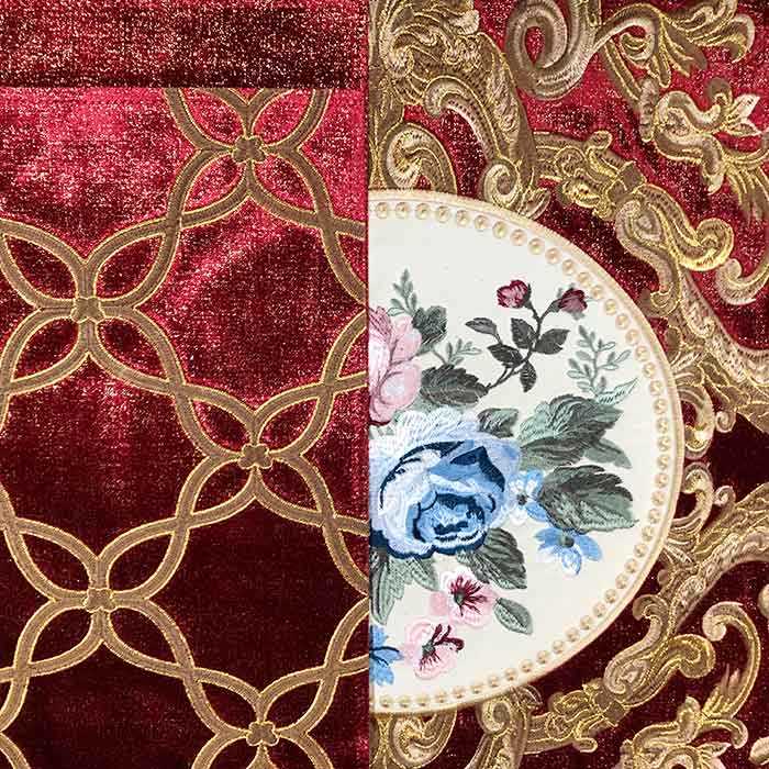 Morocco embroidery fabric, high quality embroidery fabric for hometextile