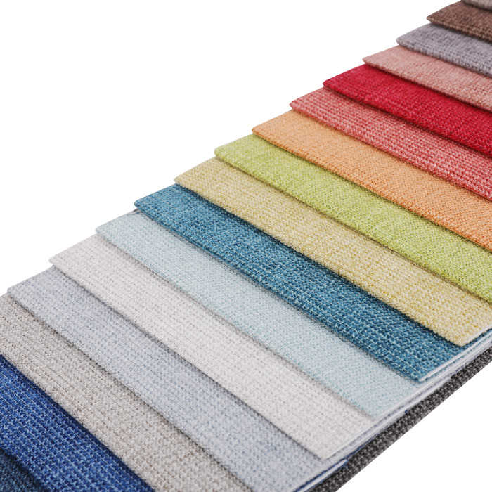 Linen sofa fabrics wholesale, linen plain fabric for hometextile 
