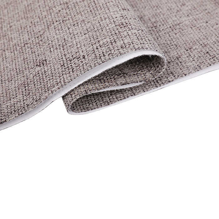 Solid linen plain fabric sofa, 100%polyester upholstery linen fabric for hometextile