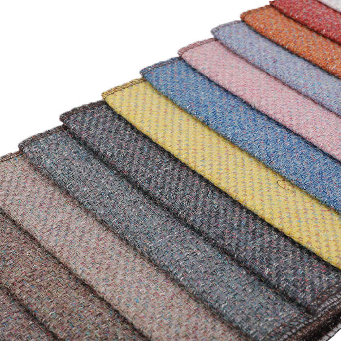 High quality linen fabric for sofa furniture, 100%polyester linen sofa fabric 