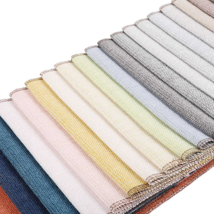 Luxury sofa linen fabric, upholstery linen velvet for hometextile 