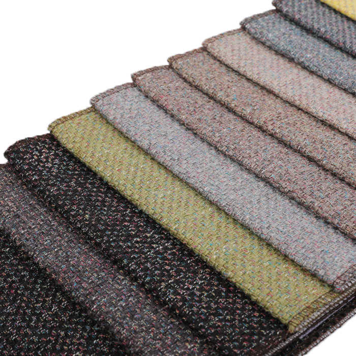 High quality linen fabric for sofa furniture, 100%polyester linen sofa fabric 