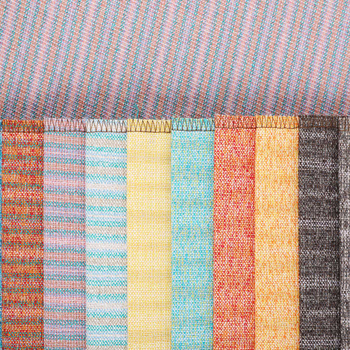 Strip linen fabric, 100%polyester strip linen fabric for hometextile 