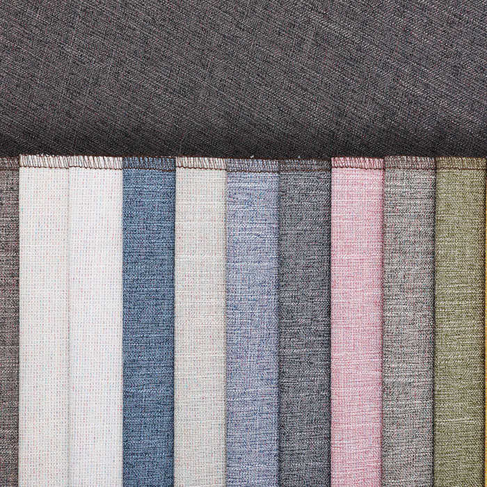 Polyester linen look sofa fabric, polyester linen pillow cover for hometextile 