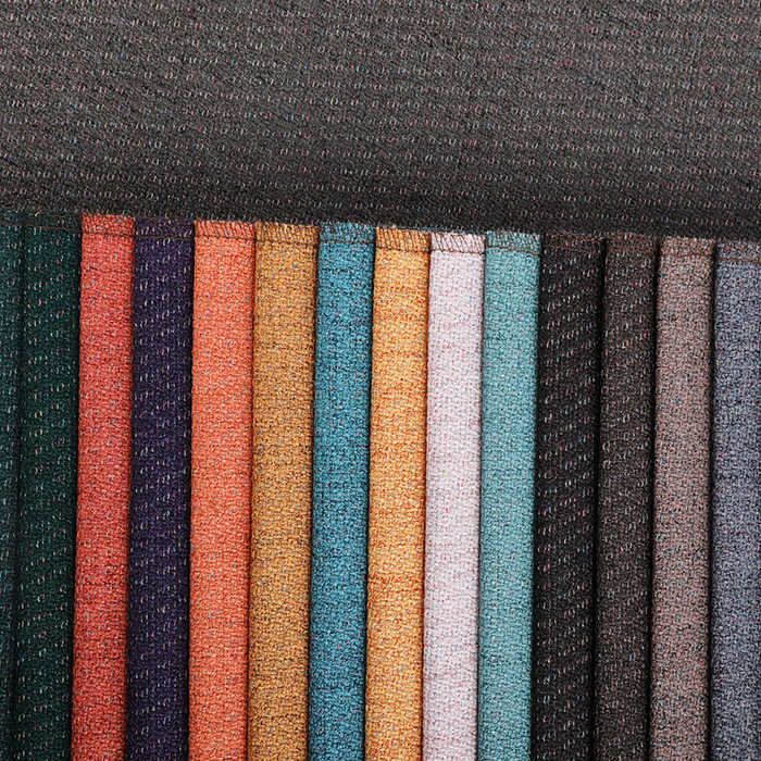 Heavy linen cotton fabric for hometextile，100%polyester linen upholstery fabric 