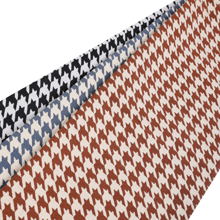 Houndstooth sofa fabric, jaquard cushion fabric for hometextile 