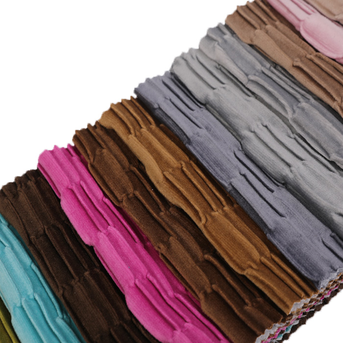 Crumple sofa fabric, holland material fabric, hot sales in Saudia Arabia market