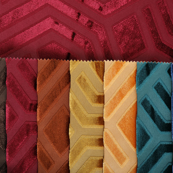 Velvet cushion jacquard, Velvet fabric morocco
