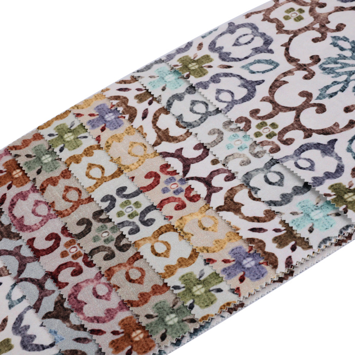 100% polyester print velvet sofa fabric for hometextile