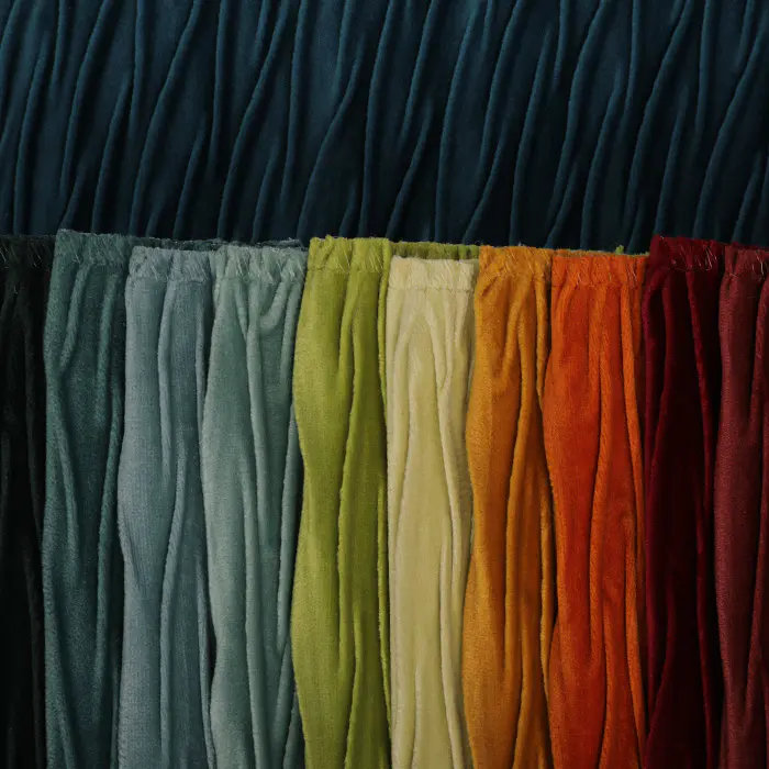 Holland crinkle sofa fabric , velvet crinkle fabric , upholstery crinkle fabric