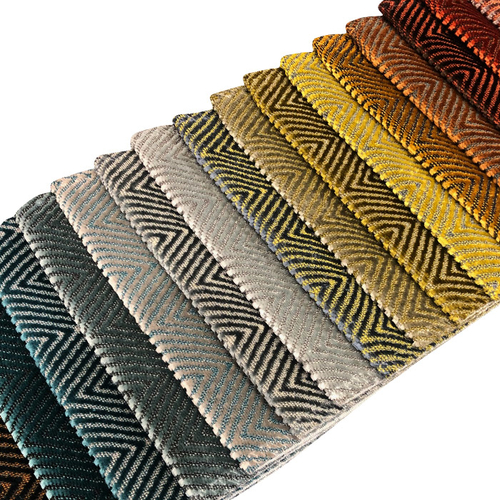 Stripe velvet jacquard used for sofa fabric, 100%polyester sofa fabric