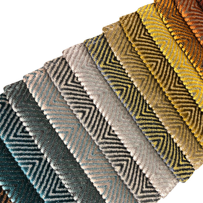 Stripe velvet jacquard used for sofa fabric, 100%polyester sofa fabric
