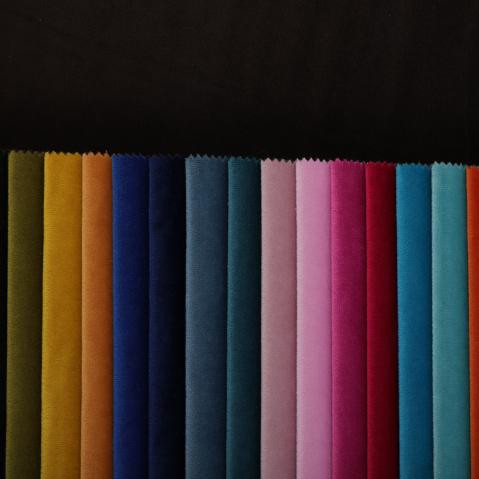Holland velvet China supplier , with nonwoven backing , good quality sofa fabric for hometextile