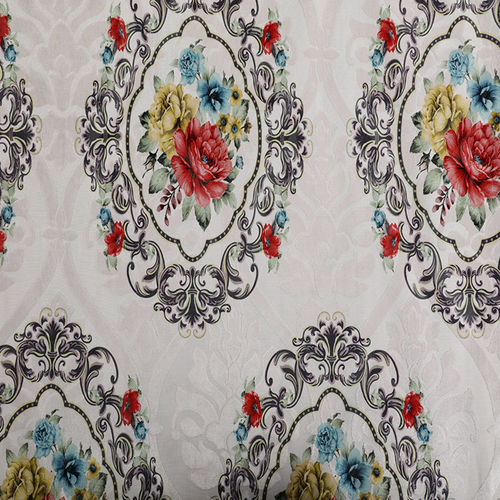 Jacquard flower printed fabric，Morocco print fabric for hometextile
