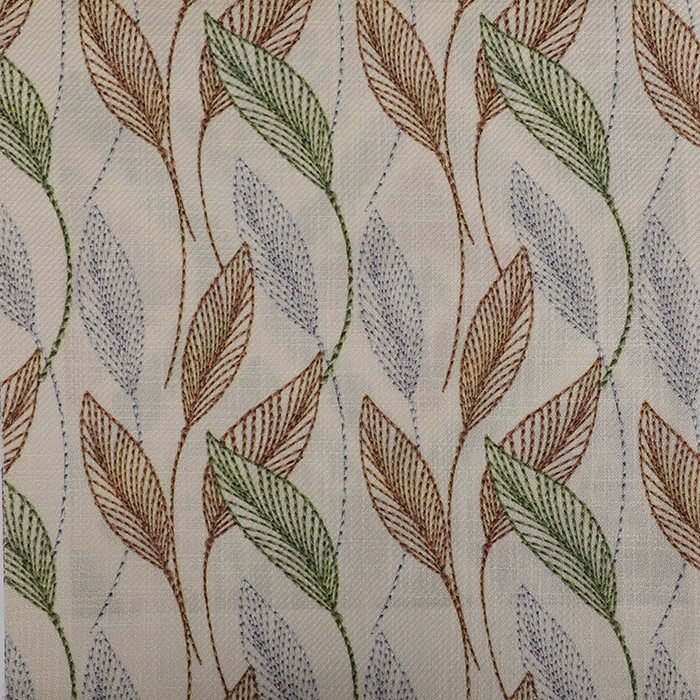 Printed linen fabric, geometric print design for sofa fabric 