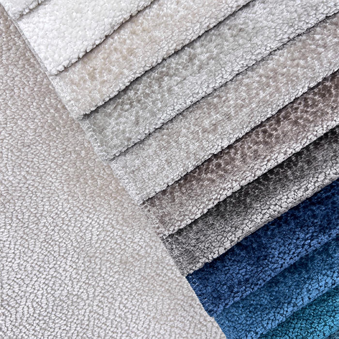 Modern 100% Polyester Plain Upholstery Sofa Fabric Jacquard Chenille Fabric for Sofa and Furniture
