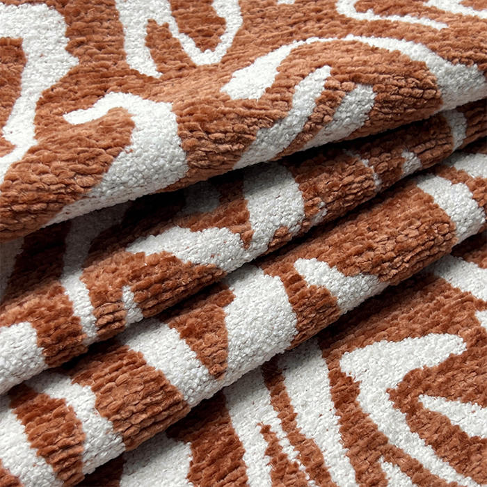 Manufacture Wholesale Chenille Luxury Microfiber Chenille Shaggy Printed Fabric Polyester