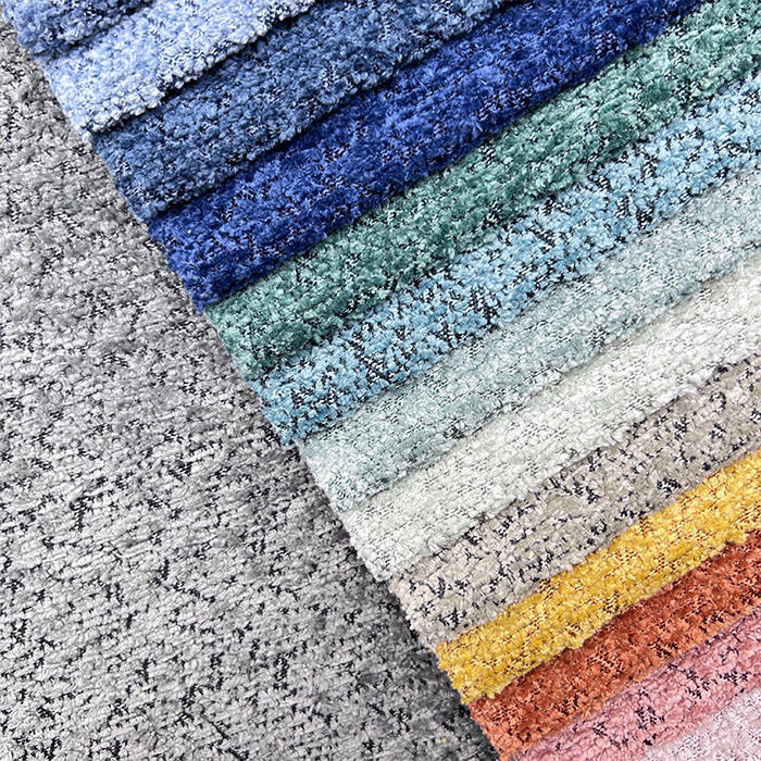 Hometextile Jacquard Woven Sofa Fabric Furniture Upholstery Chenille Fabric for Sofa Cover Chair Cushion