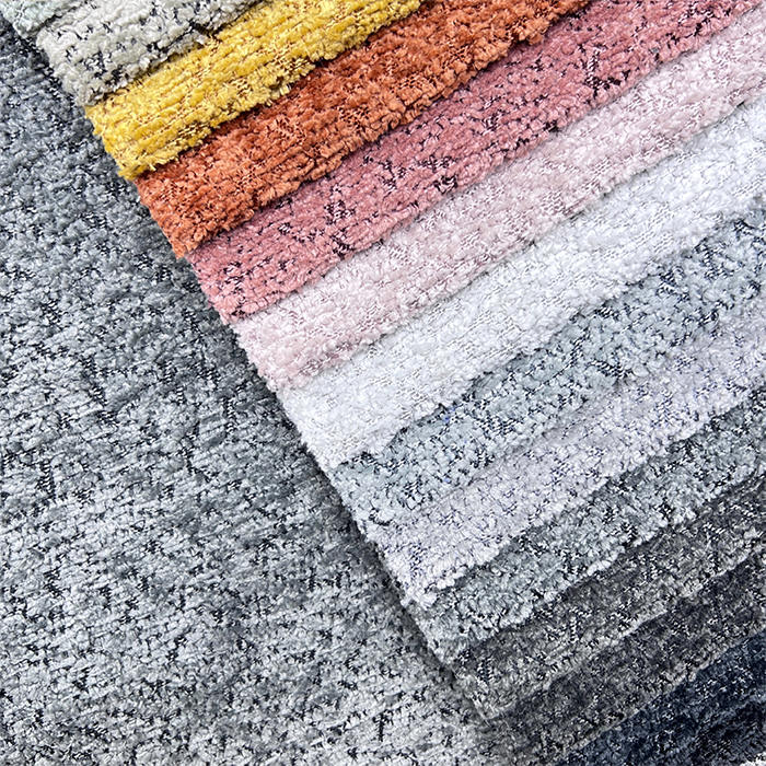 Hometextile Jacquard Woven Sofa Fabric Furniture Upholstery Chenille Fabric for Sofa Cover Chair Cushion