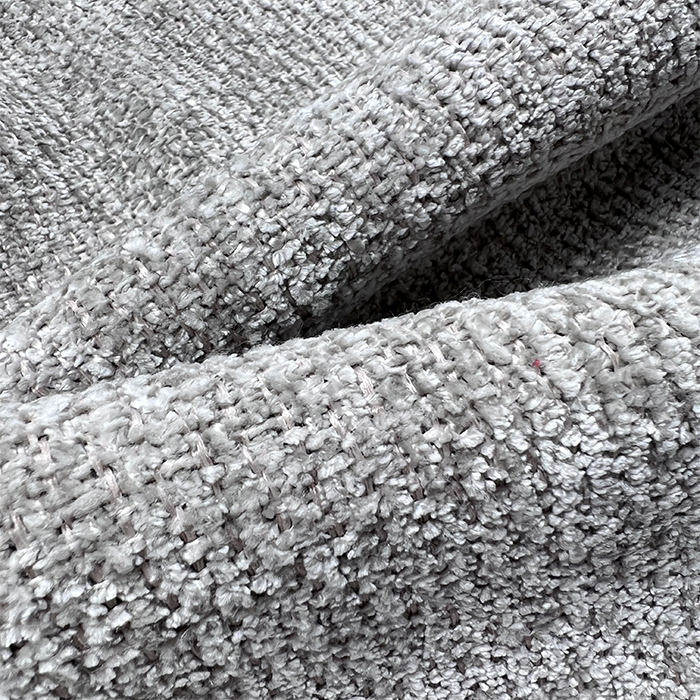 New Woven Fabric for Furniture Sofa Chenille Fabric Upholstery Fabric Linen Look Polyester Chenille for Home Textile
