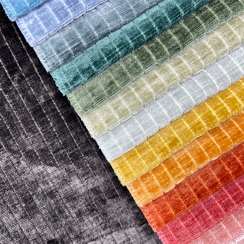 Classic Style Stripe Design Sofa Upholstery Fabric for Home Interior Decoration