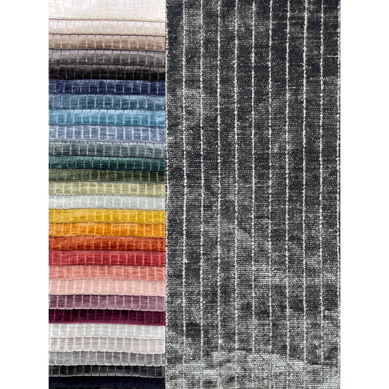 Classic Style Stripe Design Sofa Upholstery Fabric for Home Interior Decoration