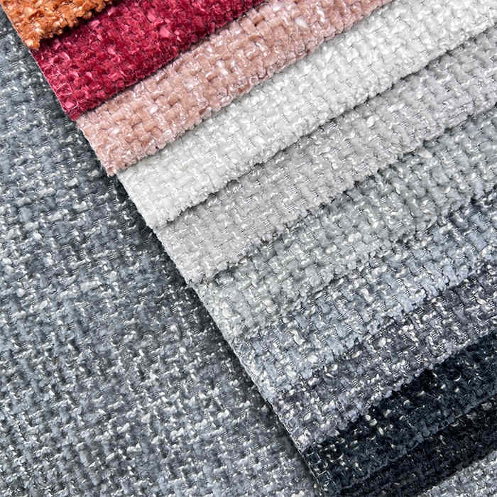 High Weight Chenille Furniture Fabric Woven Printed Waterproof Sofa Chenille Fabric